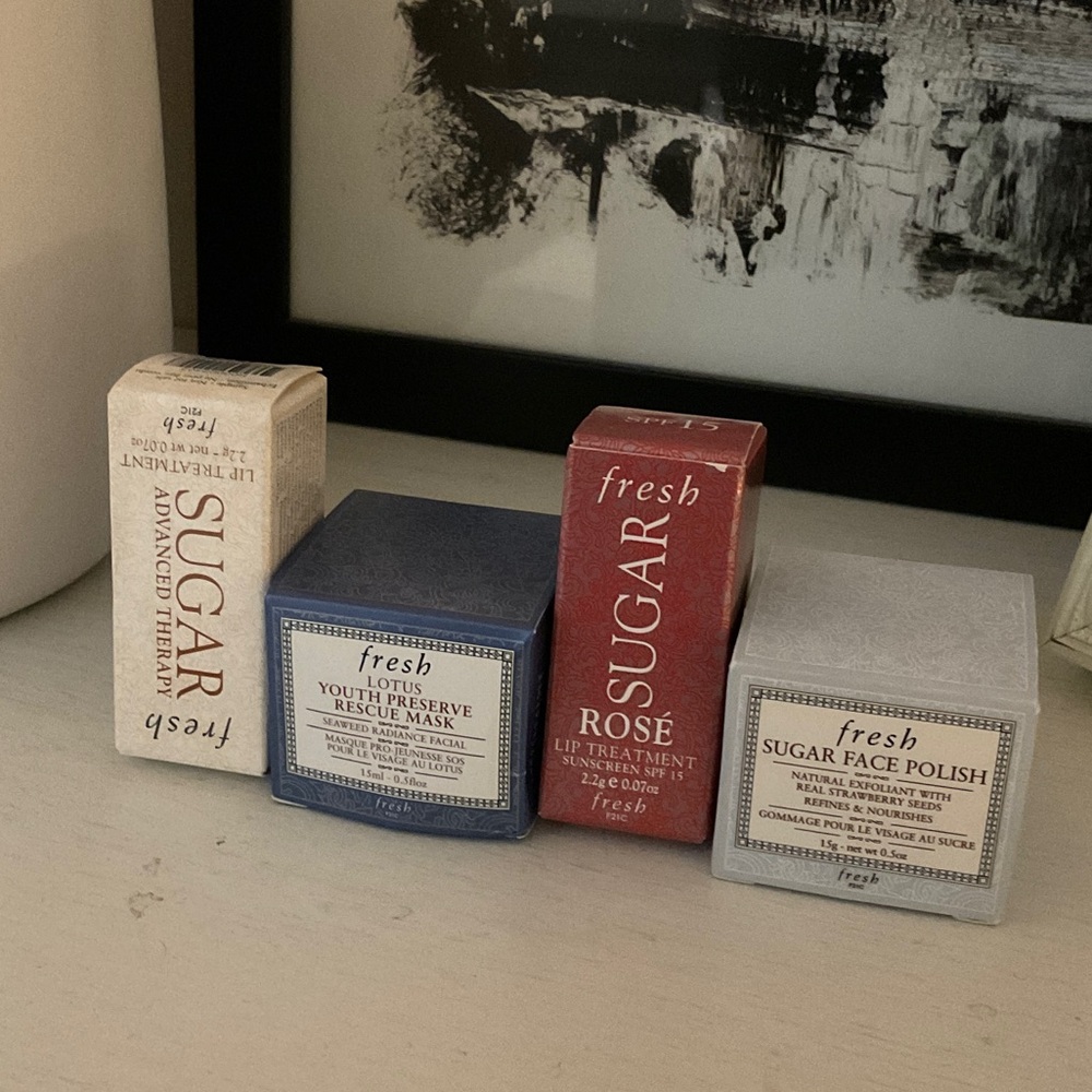 Fresh Lip and Face Care Set - Red, Blue, White